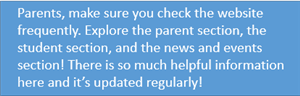 check the website regularly 